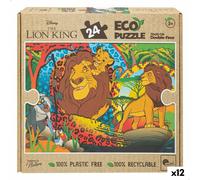 Puzzle per Bambini The Lion King Double-face 24 Pezzi 70 x 1,5 x 50 cm [12 Un