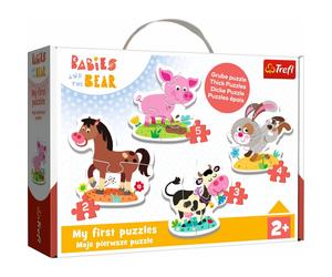 Puzzle per bambini trefl Sulla fattoria 4in1 (2,3,4,5 pezzi) 1 St