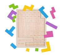 Puzzle per calendario, puzzle in legno, 18 cm, gioco di pensiero eterno, giocattolo per l'apprendimento del per la scrivania, gioco educativo per l'ufficio e la decorazione della casa,