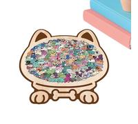 Puzzle per cani - 115 pezzi giocattoli in colori Morandi per decorazione educativa - Puzzle in legno | per amanti, bambini, Natale, famiglia, donne, auto e bambini