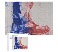 Puzzle per disegnare scarpe da pittura, 300 pezzi, puzzle personalizzati per disegnare scarpe e dipingere foto, puzzle impegnativo per adulti, puzzle personalizzato con custodia (39,9 x 28 cm)