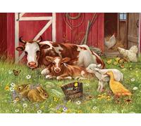 Puzzle per famiglie COBBLE HILL Cuccioli nel fienile 350 pezzi