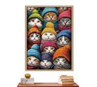 Puzzle per gatti, 1000 pezzi, accessorio decorativo per la casa, per donne, uomini, collezionisti, serate di gioco, vacanze, compleanno, ufficio, casa, soggiorno, camera da , stagione, fine