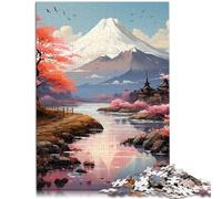 Puzzle per Giappone, Monte Fuji, 1000 pezzi per adulti, 26 x 38 cm, puzzle di carta per adulti e bambini dai 14 anni, regalo di Natale per donne