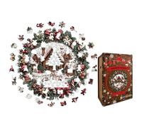 Puzzle Per I Bambini Design Della Ghirlanda Interattiva A Tema Natalizio | Puzzle In Legno Della Ghirlanda Di Natale Per Famiglia Uomini Donne Ragazzi Ragazze Giovani Adolescenti Marito Figlio E F