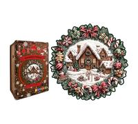 Puzzle Per I Bambini - Design Della Ghirlanda Interattiva A Tema Natalizio | Puzzle In Legno Per Adulti A Tema Natalizio - Per Donne Ragazzi Ragazze Giovani Adolescenti Marito Figlio Figlia Famiglia A