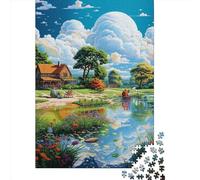 Puzzle per il cervello con intelligenza artificiale, 1000 pezzi, puzzle personalizzati da foto, puzzle stimolante per adulti (75 x 50 cm).