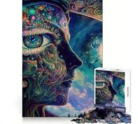 Puzzle per il risveglio del terzo occhio per adolescenti, 1000 pezzi, benessere cerebrale, delicato coinvolgimento, chiusura perfetta, regalo significativo (38x52cm)