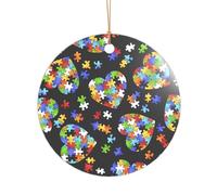 Puzzle per la consapevolezza dell'autismo, con stampa a forma di cuore, idea regalo per addio al nubilato e per la festa di Natale, un regalo di nozze unico