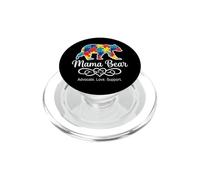 Puzzle per la consapevolezza dell'autismo, mamma orso sostenitore, supporto per amore PopSockets PopGrip per MagSafe