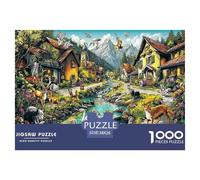 Puzzle Per La Famiglia «Città delle» 1000 Pezzi - Gioco Di Intelligenza E Abilità in Cartone Riciclato, Per Una Sfida Condivisa 38x26cm/1000pcs