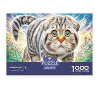 Puzzle Per La Famiglia «Scottish Fold» 1000 Pezzi - Gioco Di Intelligenza E Abilità in Cartone Riciclato, Per Una Sfida Condivisa 70x50cm/1000pcs
