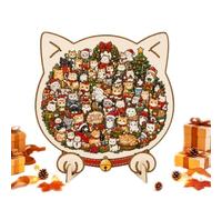 Puzzle per le Feste Giocattoli Interattivi in Legno con Animali Buffi | Puzzle e Lavoretti Natalizi per Bambini Ragazzi Ragazze Adulti Famiglia Compleanno Capodanno Decorazioni Casa Riempicalze
