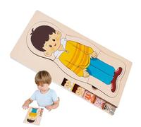 Puzzle per parti del corpo, puzzle per il corpo umano, puzzle per il corpo umano per bambini 3-5 - apprendimento creativo realistico jigsaw giochi per homeschool - laboratorio prescolare - scienza