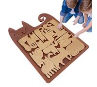 Puzzle per persone adulte | Giocattolo artistico stampato 3D - Puzzle a forma di gatto per adulti - Per affrontare lo stress gioco di famiglia, Natale, Ringraziamento, famiglia e amici