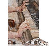 Puzzle per pianoforte dipinto a olio, difficile, puzzle in cartone riciclato al 100%, per adulti, regali di Natale, 1000 pezzi (38x26 cm)