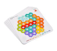 Puzzle per,Puzzle per,Puzzle di corrispondenza di numeri Tangrams esagonali per - Giocattolo di educazione precoce, Puzzle di forme per il Ringraziamento, Natale, famiglia, amici