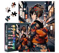 Puzzle per ragazze giapponesi per adulti - 1000 pezzi difficile sfida bella ragazza puzzle per la famiglia gioco una bellezza Jigsaw puzzle arte per adulti decorazione della casa 50 cm x 70 cm