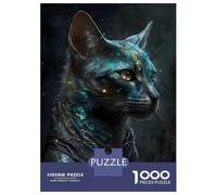 Puzzle Per Ragazzi 1000 Abyssinian Cat Nobility Puzzle Giochi Divertenti Decorazione Perfetta Offerta Come Regalo Per Tutta La Famiglia 70x50cm/1000pcs