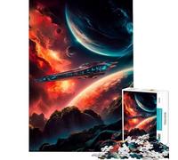 Puzzle per ragazzi 1000 Astronavi surreali per gioco educativo Sfida Giocattolo Gioco Impossibile Regalo di Compleanno Idee Regalo (Dimensioni 38x52cm)