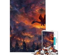 Puzzle per ragazzi 1000 Attacco del Drago Difficile e Sfida Gioco Rilassante Adatto a partire dai 14 anni (38x52cm)