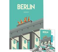 Puzzle per ragazzi 1000 Berlino Gioco avvincente per coltivare la pazienza Gioco rompicapo Difficile Regalo di compleanno (Dimensioni 38x52cm)