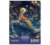 Puzzle Per Ragazzi 1000 Boy on Whale with Rose Puzzle Per Ragazzi Giochi Rilassanti Modelli Da Assemblare Offerta Come Regali Per Tutta La Famiglia 38x26cm/1000pcs