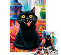 Puzzle per ragazzi 1000 Cat Madness Giochi rilassanti Giocattolo Gioco intellettuale Ottimo regalo e giocattolo Attività per famiglie (Dimensioni 50x75cm)