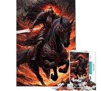 Puzzle per ragazzi 1000 Cavalleria dei guerrieri oscuri Difficile e impegnativo Gioco rilassante Adatto a partire dai 14 anni (38x26cm)