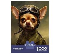Puzzle Per Ragazzi 1000 Chihuahua Soldier Puzzle Per Adulti Gioco Rompicapo Perfetto Per Decorare E Fare Regali A Tutta La Famiglia 52x38cm/1000pcs