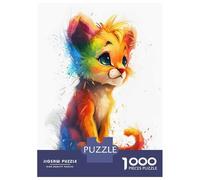 Puzzle Per Ragazzi 1000 Colorful Baby Lion Puzzle Giochi Divertenti Decorazione Perfetta Offerta Come Regalo Per Tutta La Famiglia 70x50cm/1000pcs