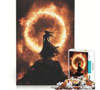 Puzzle per ragazzi 1000 Donna nel cerchio di fuoco giochi rilassanti decorazione artistica per la casa adatto per la decorazione della scrivania 38x52cm