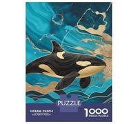 Puzzle Per Ragazzi 1000 Elegant Orca Whale in Ocean Puzzle Per Ragazzi Giochi Rilassanti Modelli Da Assemblare Offerta Come Regali Per Tutta La Famiglia 70x50cm/1000pcs