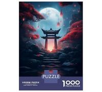 Puzzle Per Ragazzi 1000 Fantasy Japan Torri Gate Puzzle Giochi Divertenti Decorazione Perfetta Offerta Come Regalo Per Tutta La Famiglia 38x26cm/1000pcs