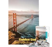 Puzzle per ragazzi 1000 Golden Gate Bridge Giochi rilassanti Giocattolo Gioco intellettuale Ottimo regalo e giocattolo Attività per famiglie (Dimensioni 38x26cm)