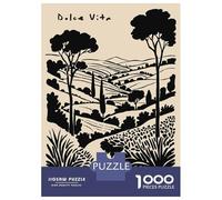 Puzzle Per Ragazzi 1000 Italian Landscape Silhouette Puzzle Per Adulti Gioco Rompicapo Perfetto Per Decorare E Fare Regali A Tutta La Famiglia 52x38cm/1000pcs