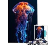 Puzzle per ragazzi 1000 Meduse Blu Odissea Giocattolo avvincente per coltivare la pazienza Gioco rompicapo Difficile Regalo di compleanno (Dimensioni 38x52cm)