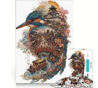 Puzzle per ragazzi 1000 pezzi all'interno di questo martin pescatore, gioco impossibile, attività per famiglie, ideale come regalo per tutta la famiglia 38x52cm