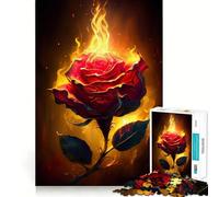 Puzzle per ragazzi 1000 pezzi Amore ardente Taglio preciso Divertimento Creativo Gioco per la mente Relax Divertimento Regalo di Natale Arte (50x75cm)