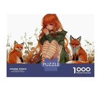 Puzzle Per Ragazzi 1000 Pezzi Anime Fox Girl Wallpaper Puzzle Per Adulti Giochi Rilassanti Migliorano La Memoria Giochi Stimolanti Regali 38x26cm/1000pcs
