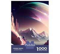 Puzzle Per Ragazzi 1000 Pezzi Big Moon Fantasy Planet Puzzle Per Adulti Giochi Rilassanti Decorazione Per La Casa Regali Unici Per Compleanno E Natale 52x38cm/1000pcs
