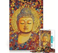 Puzzle per ragazzi 1000 pezzi Buddha nei pensieri Arte Taglio preciso Divertente Gioco creativo per la mente Rilassamento Divertimento Regalo di Natale Arte (38x26cm)