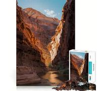 Puzzle per ragazzi 1000 pezzi Canyon River Landscape Taglio preciso Divertente Gioco creativo per la mente Relax Divertimento Regalo di Natale artistico (38x52cm)