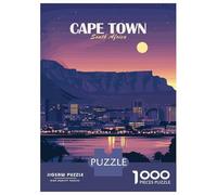 Puzzle Per Ragazzi 1000 Pezzi Cape Town South Africa Cityscape Puzzle Giochi Rilassanti Difficile Difficile E Sfida 38x26cm/1000pcs