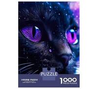 Puzzle Per Ragazzi 1000 Pezzi Cute Purple Cat Puzzle Per Adulti Giochi Rilassanti Taglio Di Precisione Offerta Come Regalo Per Tutta La Famiglia 52x38cm/1000pcs