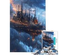 Puzzle per ragazzi 1000 pezzi Cyber Steampunk City Relax Games Giocattolo Gioco intellettuale Ottimo regalo e giocattolo Attività per famiglie (Dimensioni 38x26cm)
