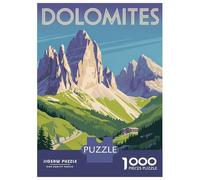 Puzzle Per Ragazzi 1000 Pezzi Dolomites Mountain Range Travel Puzzle Per Adulti Giochi Per Famiglie Analisi E Logica Come Regali Per Tutta La Famiglia 38x26cm/1000pcs