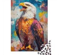 Puzzle Per Ragazzi 1000 Pezzi Eagle Art Print-11 Puzzle Gioco Rompicapo Un'opera D'arte Regali Unici Per Compleanno E Natale 52x38cm/1000pcs