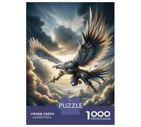 Puzzle Per Ragazzi 1000 Pezzi Eagle Warrior Fantasy Art Print Puzzle Per Adulti Giochi Per Famiglie Analisi E Logica Come Regali Per Tutta La Famiglia 38x26cm/1000pcs