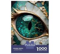 Puzzle Per Ragazzi 1000 Pezzi Eye of The Jade Dragon Puzzle Per Adulti Gioco Pratico Sfida Difficile Ideale Come Regalo 52x38cm/1000pcs